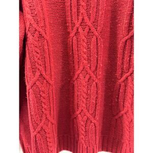 Women's Red St. John’s bay v neck sweater 3XL